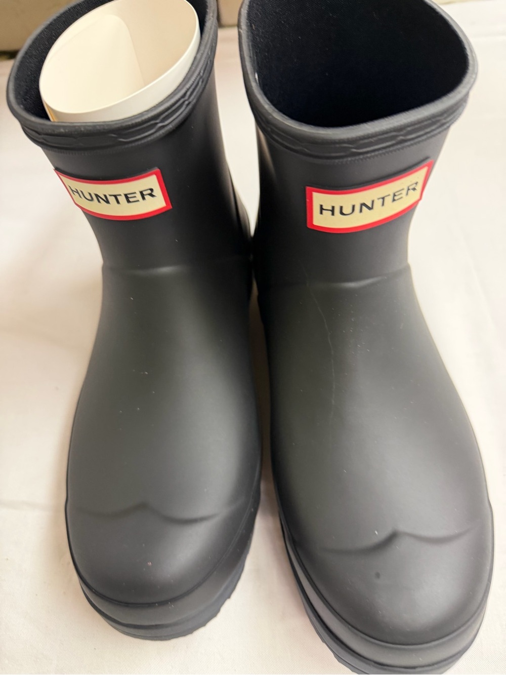 Hunter Women Black Rain Boots